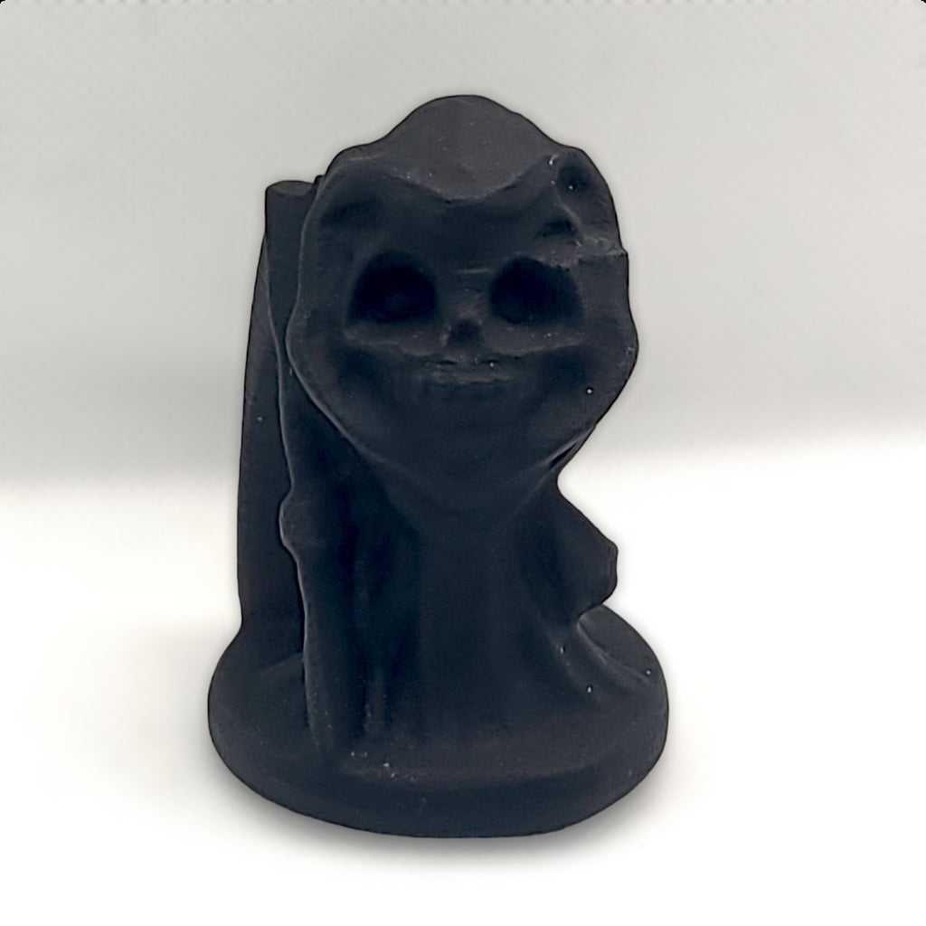 Black Obsidian Grim Reaper | Crystal Carving | Protection Crystal | Gothic Décor | Collector Gift