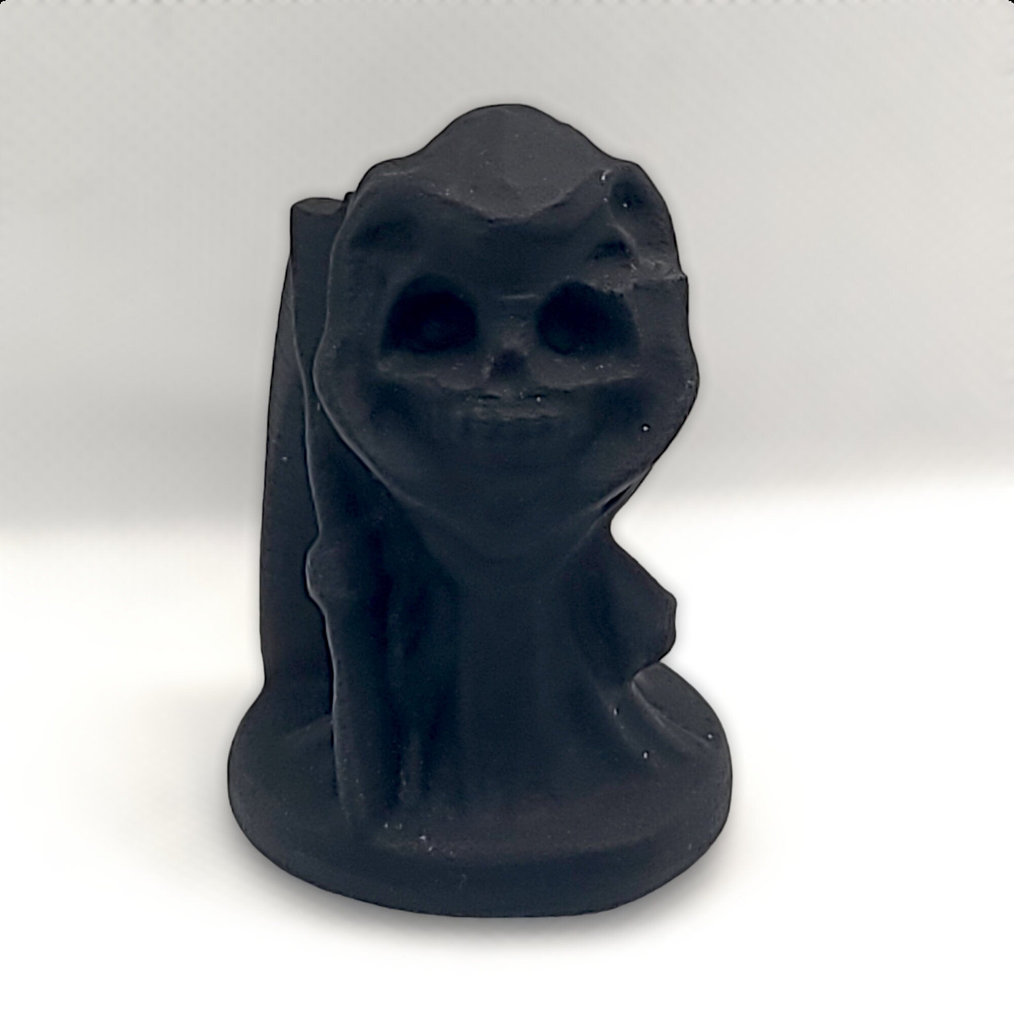 Black Obsidian Grim Reaper | Crystal Carving | Protection Crystal | Gothic Décor | Collector Gift