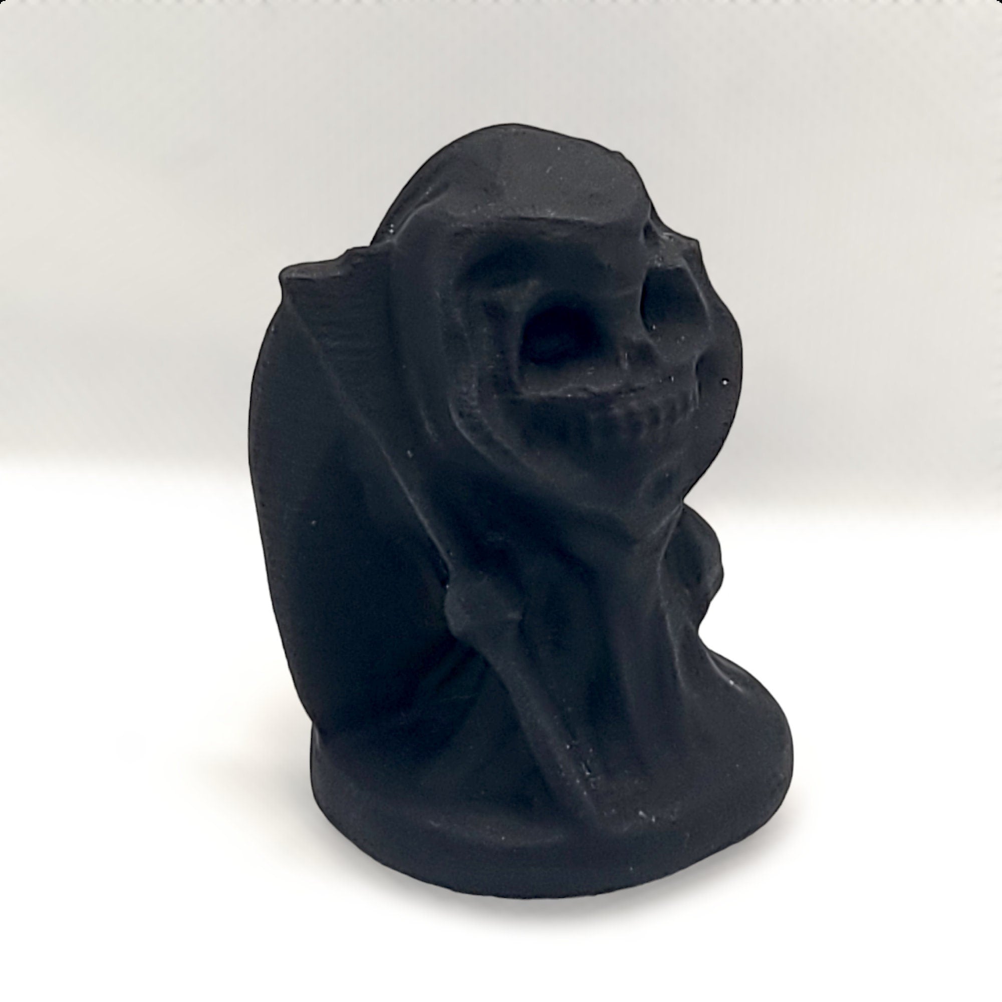 Black Obsidian Grim Reaper | Crystal Carving | Protection Crystal | Gothic Décor | Collector Gift