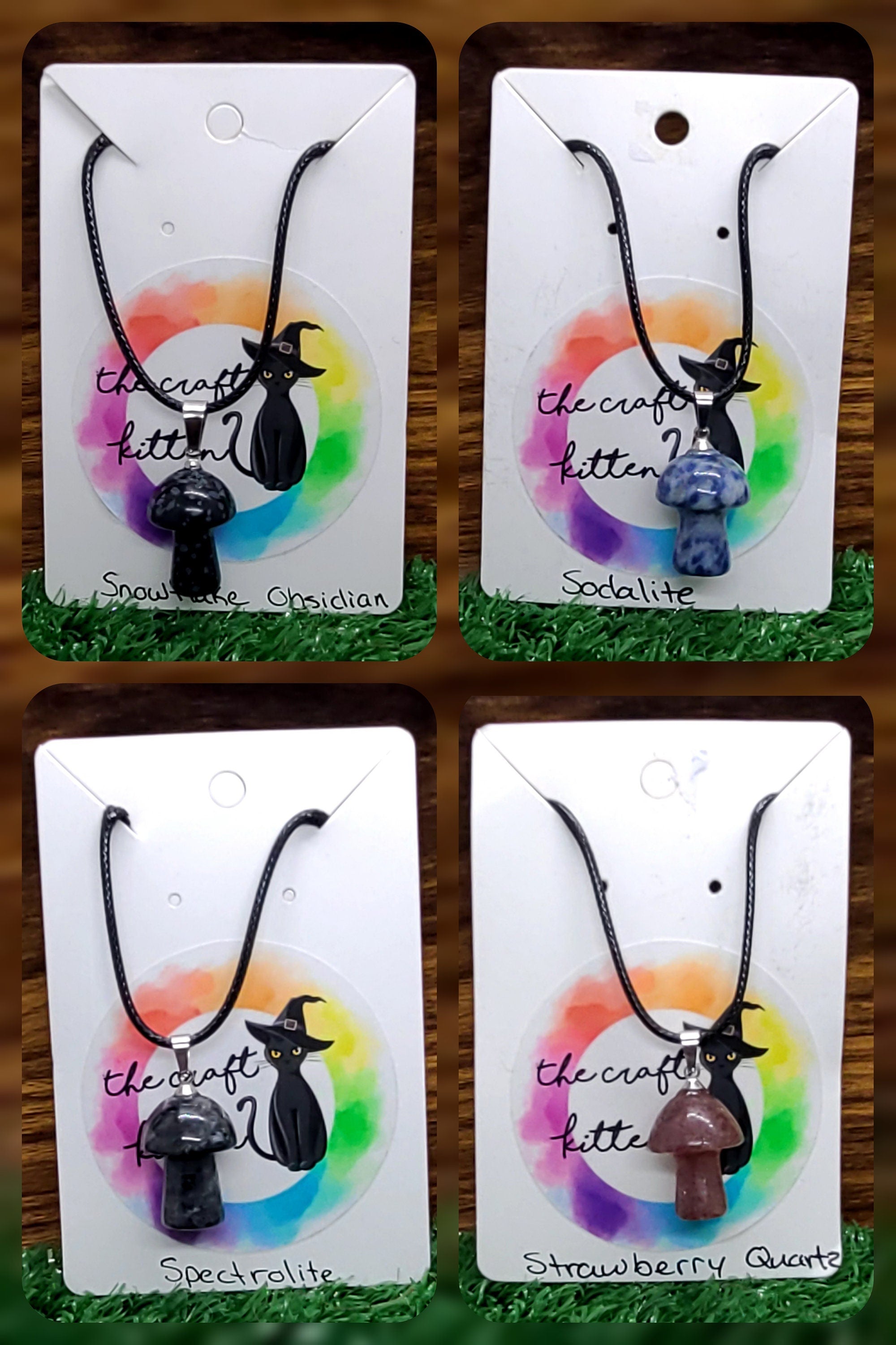 Crystal Mushroom Necklace