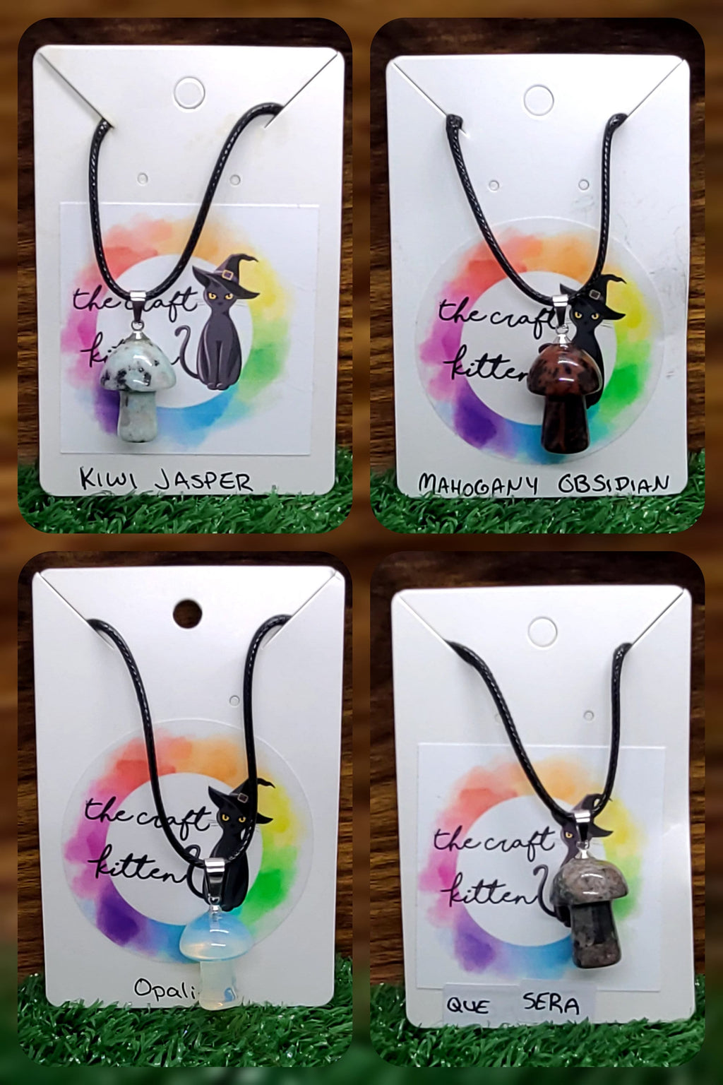 Crystal Mushroom Necklace