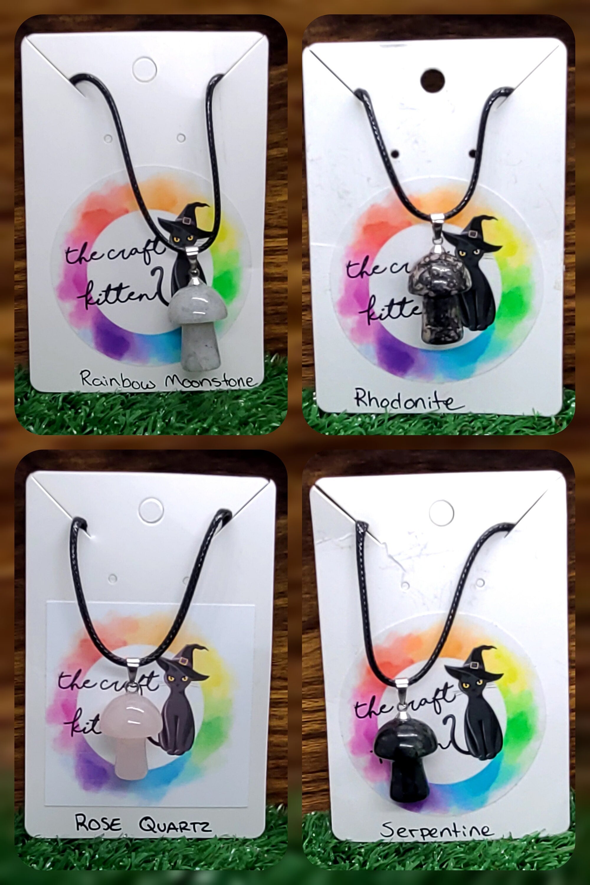 Crystal Mushroom Necklace