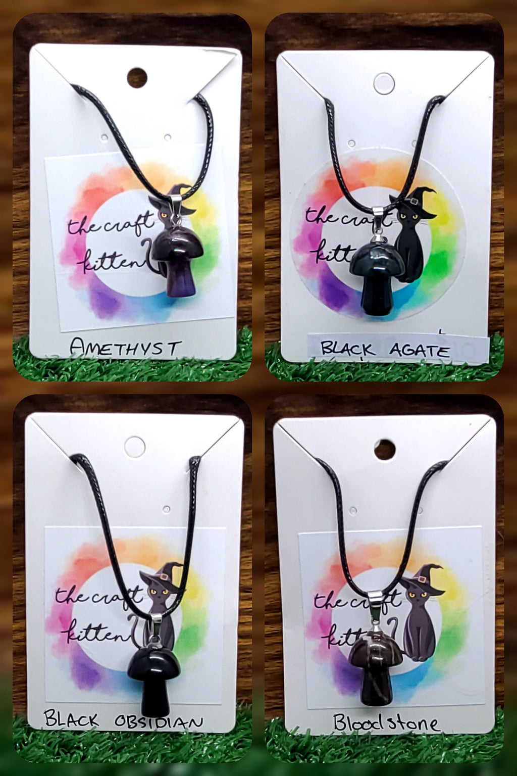 Crystal Mushroom Necklace