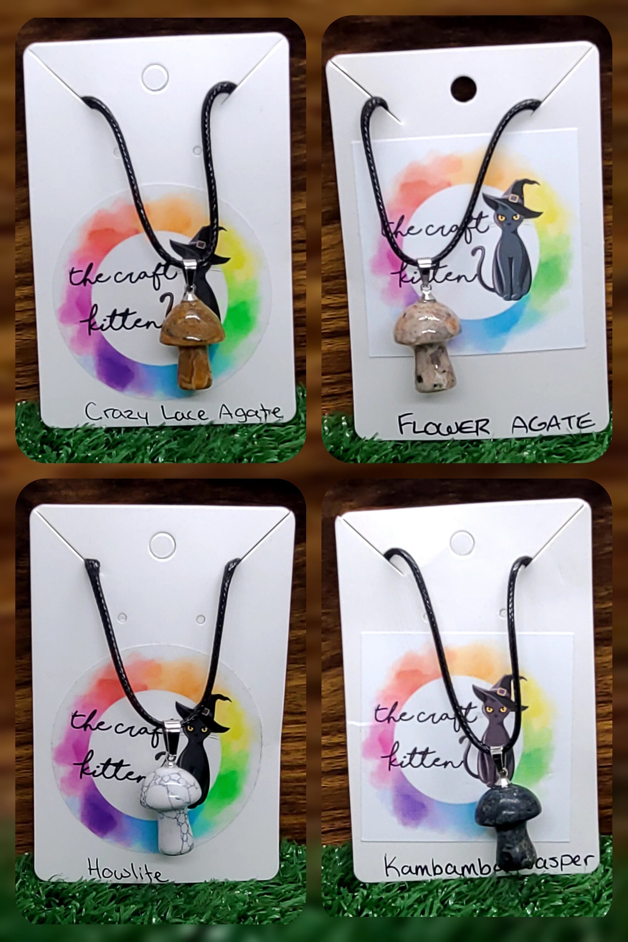Crystal Mushroom Necklace