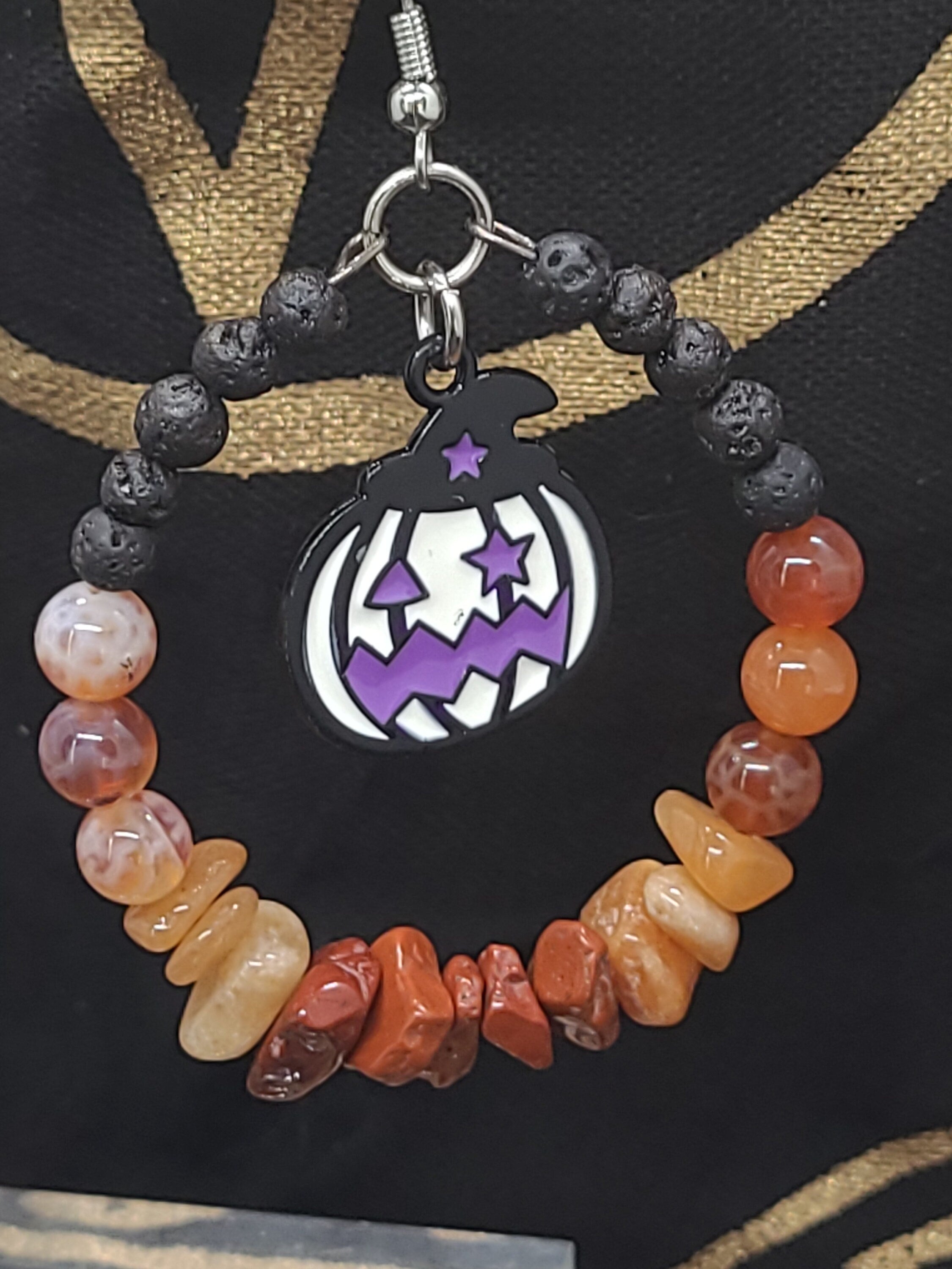 Spooky Crystal Hoop Earrings