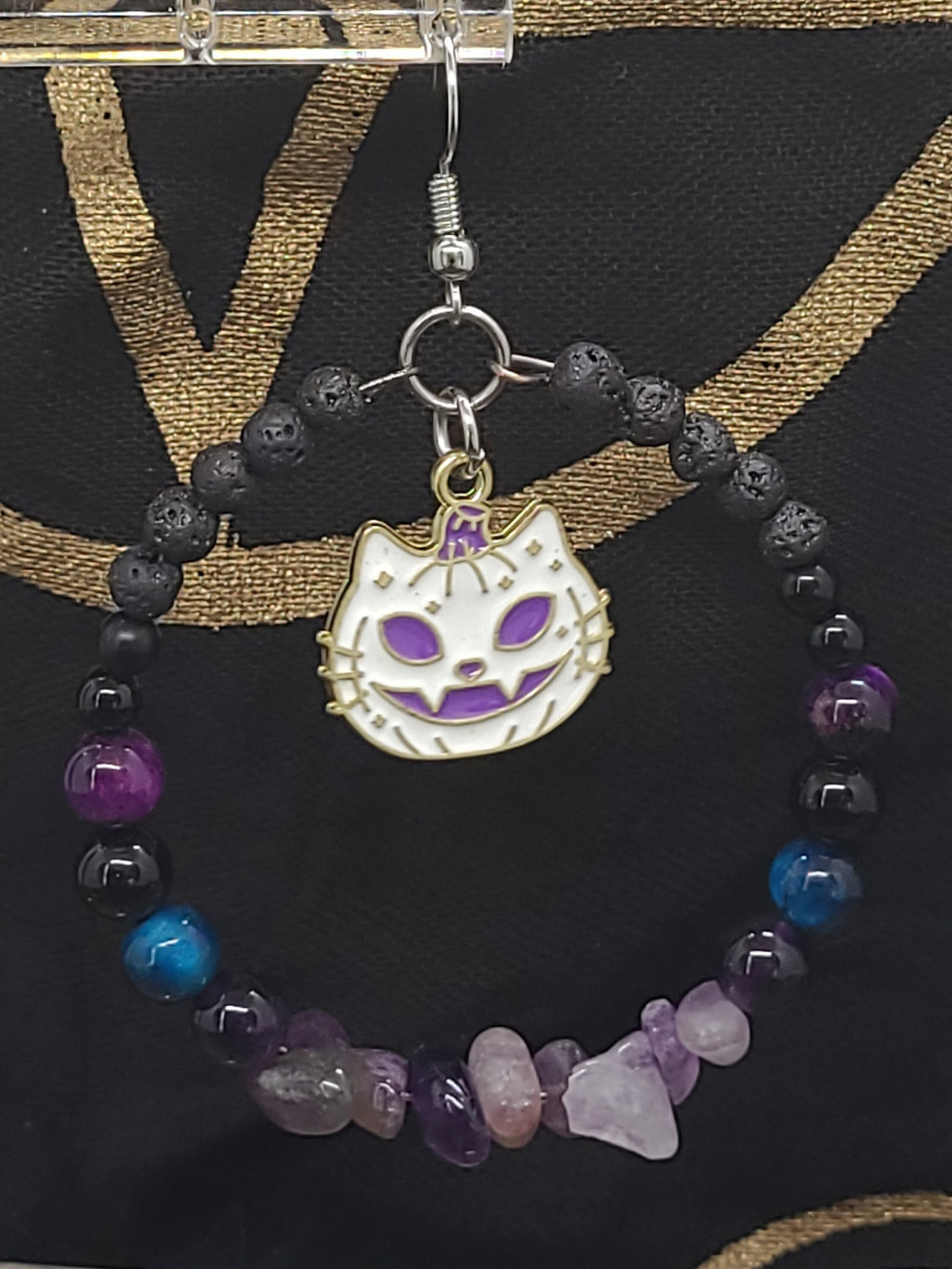 Spooky Crystal Hoop Earrings