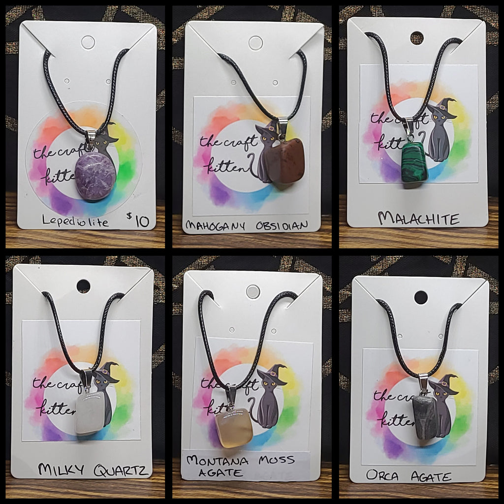 Tumble Crystal Necklaces