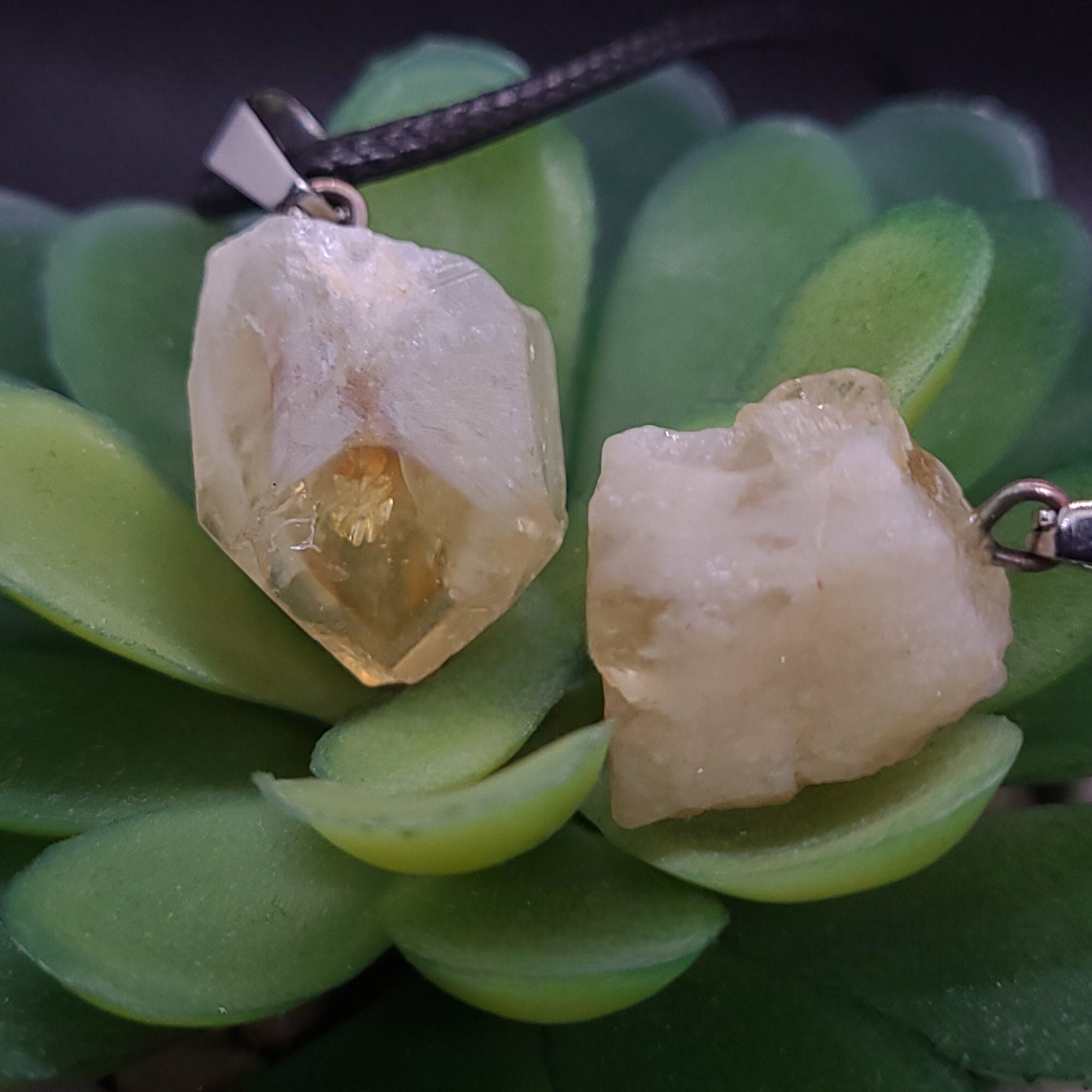 Raw Crystal Necklace  Dainty Necklaces  Embrace Serenity with this Humble Protection Amulet