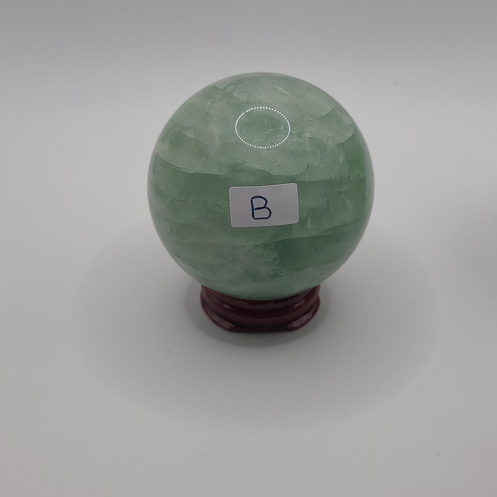 Rainbow Fluorite Sphere: Polished A Grade Crystal Ball, Focus Stone, Witchy Decor