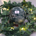 Moss Agate Sphere •64.1mm (stand incl.)