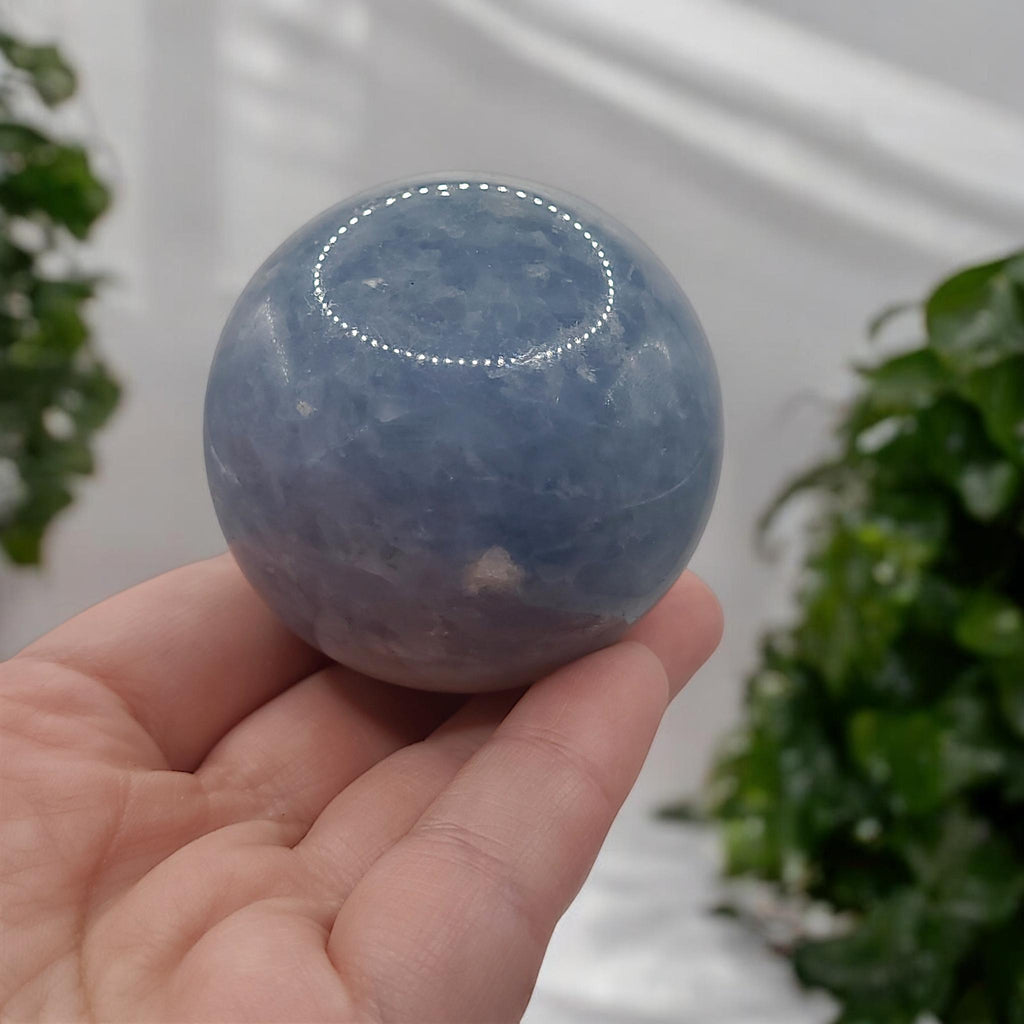 Celestite Sphere • 60.2mm (stand incl.)