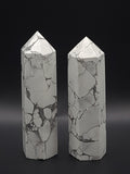 Howlite Towers - Natural Crystal Points - Assorted Sizes and Weights