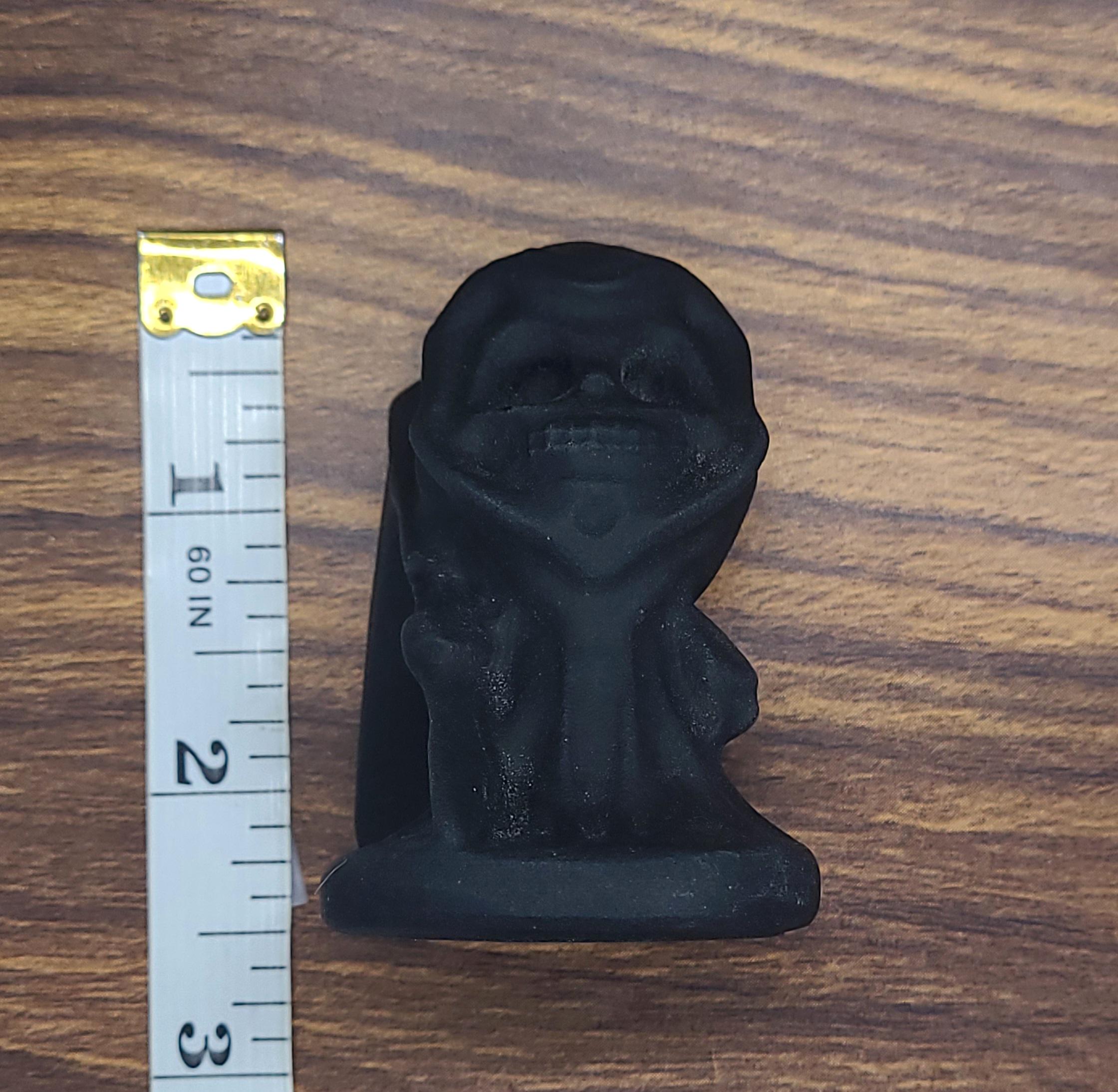 Black Obsidian Grim Reaper | Crystal Carving | Protection Crystal | Gothic Décor | Collector Gift