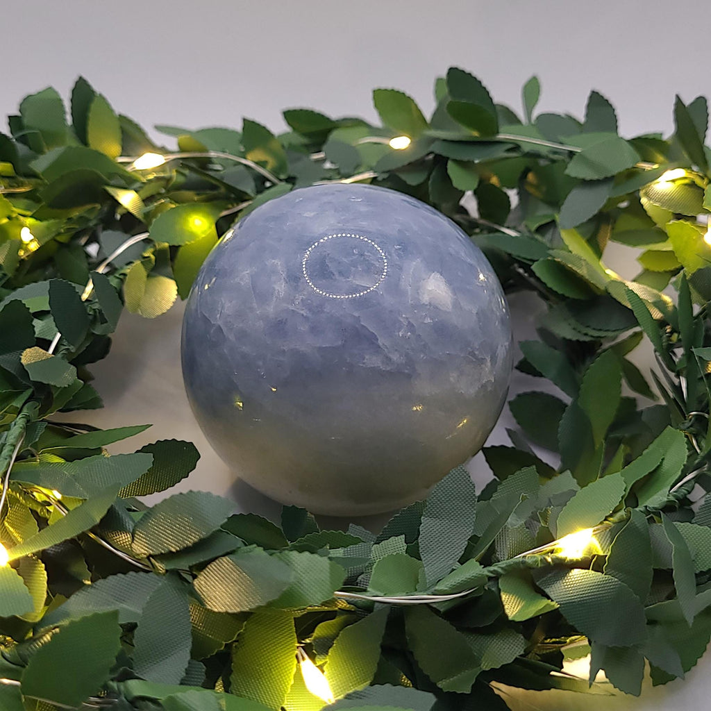 Celestite Sphere • 60.2mm (stand incl.)