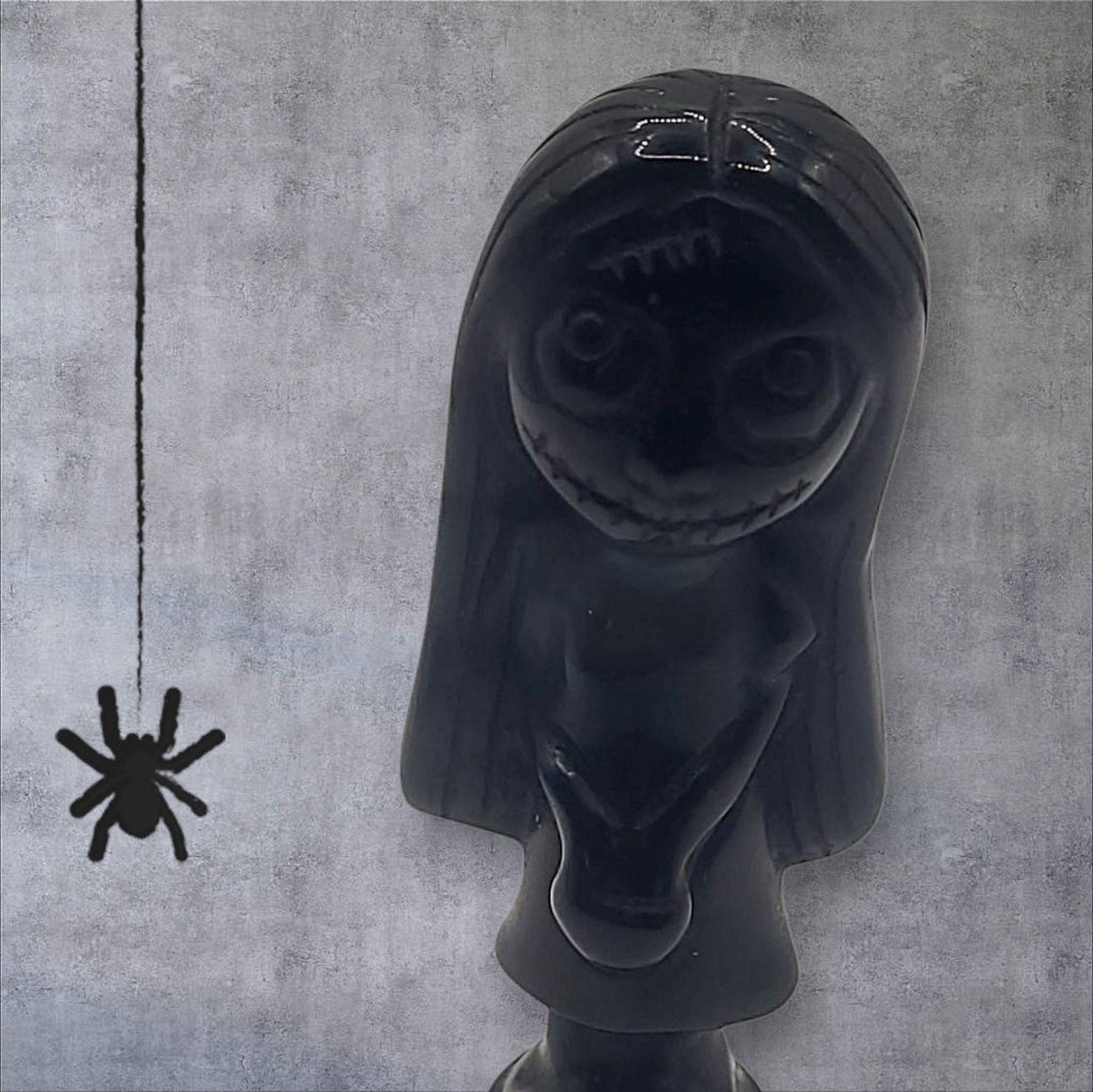 Black Obsidian Sally  Nightmare Before Christmas Crystal Carving