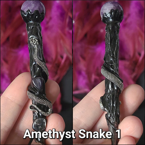 Amethyst Snake wand