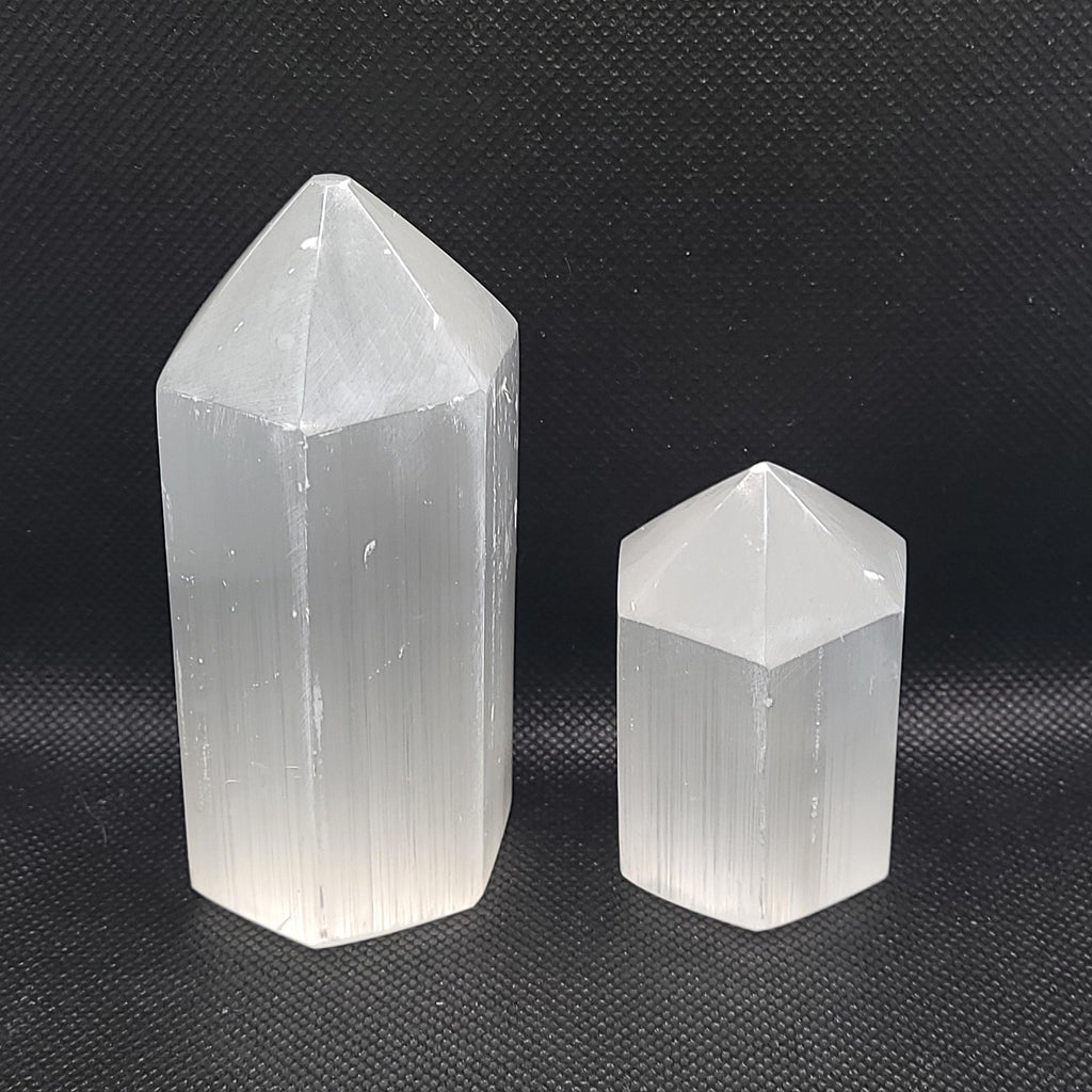 Selenite Crystal Towers for Purification and Protection