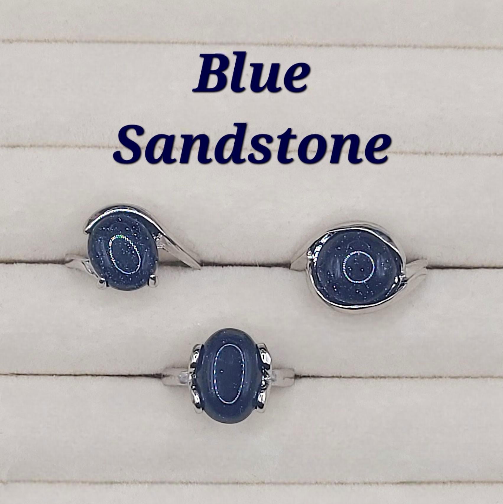 Size 7 Crystal Gemstone Ring - Silver Band, Everyday wear