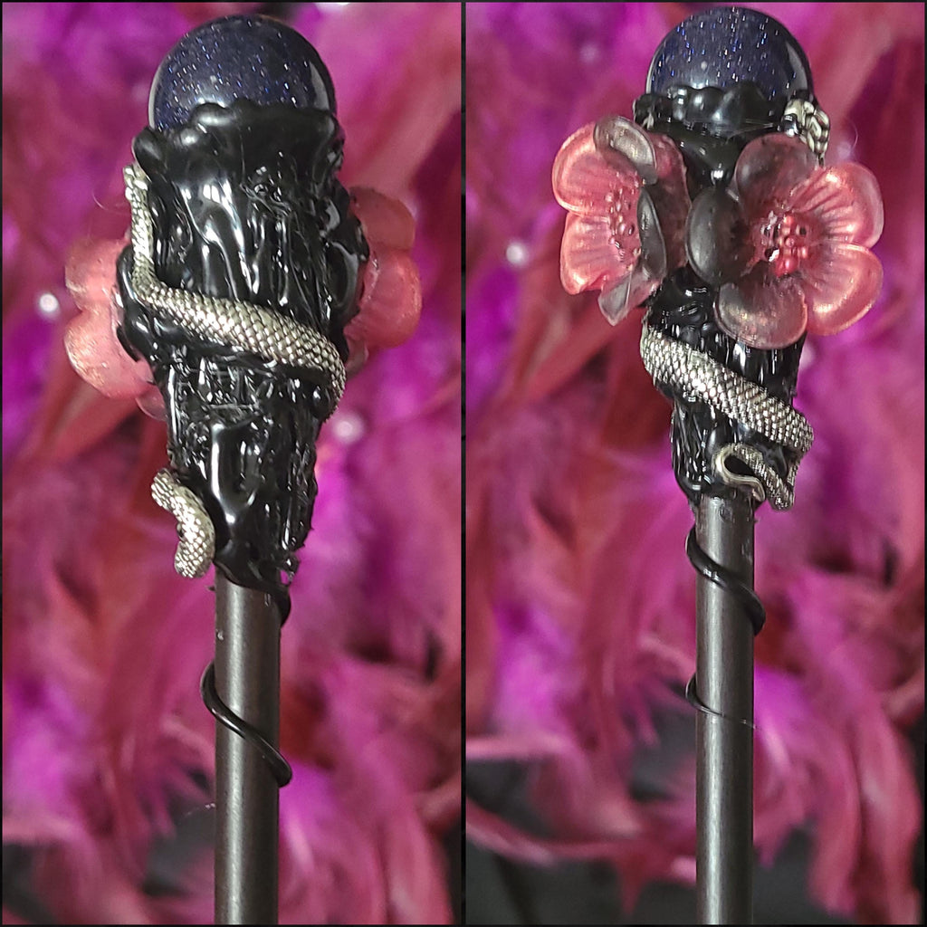 Blue Goldstone wand