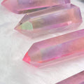 Pink Aura Quartz Tower