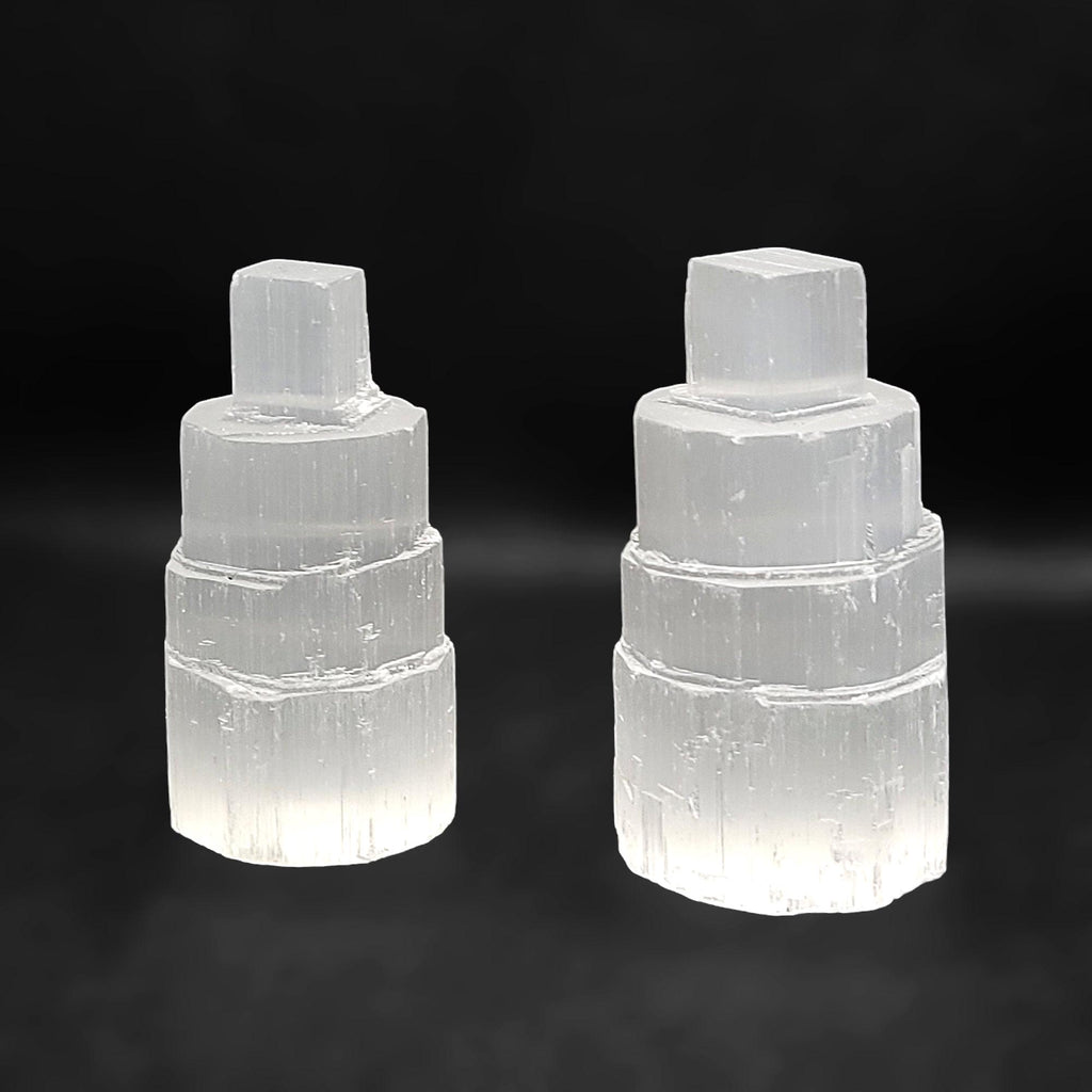Selenite Crystal Towers for Purification and Protection