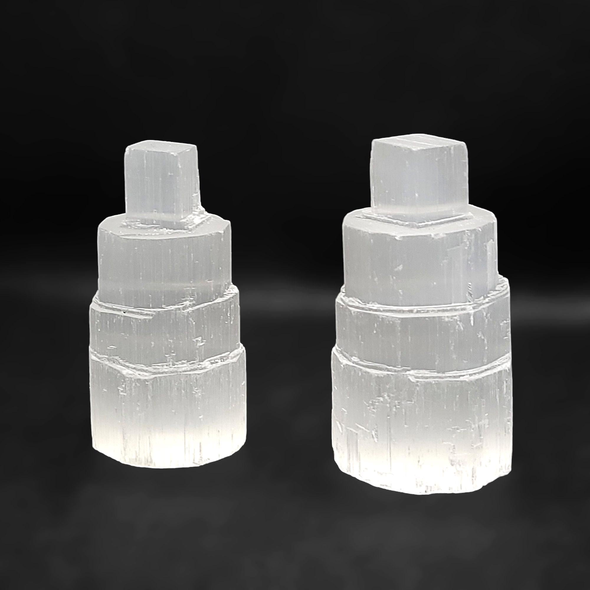 Selenite Crystal Towers for Purification and Protection