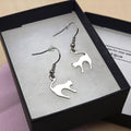 Handmade Cat Earrings: Sterling Silver, Stainless Steel, or Silver Alloy