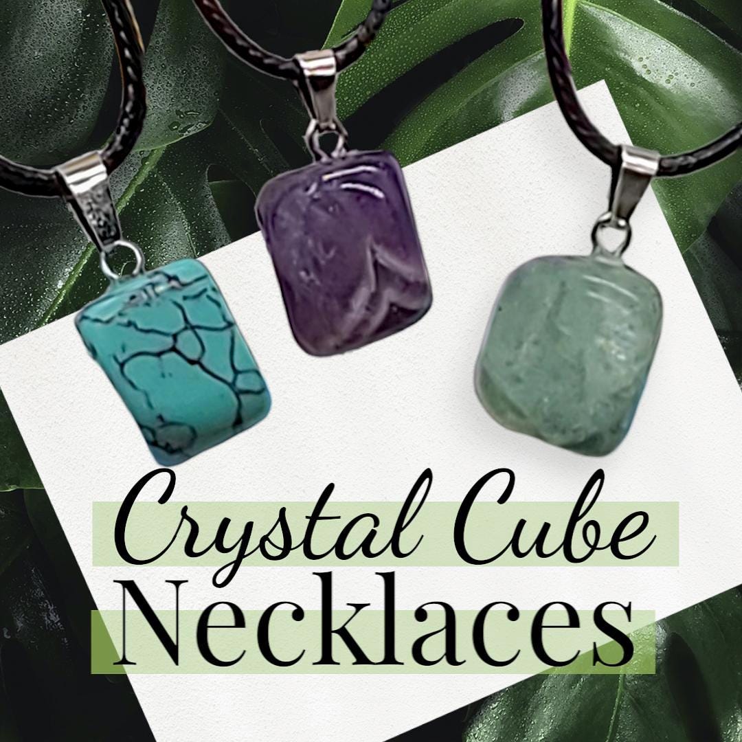Crystal Cube Necklaces