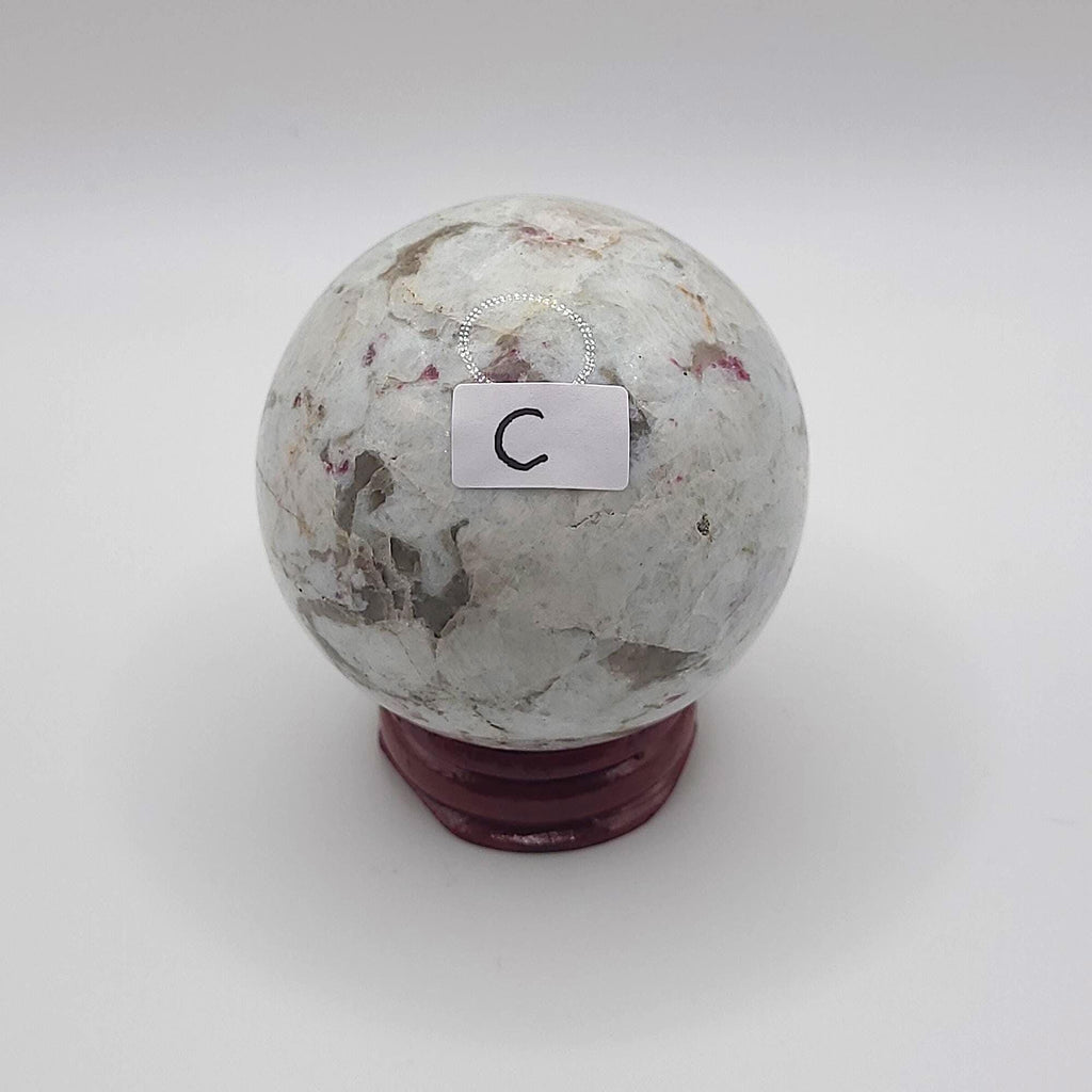 Pink Tourmaline Sphere • 55.1mm (stand incl.)