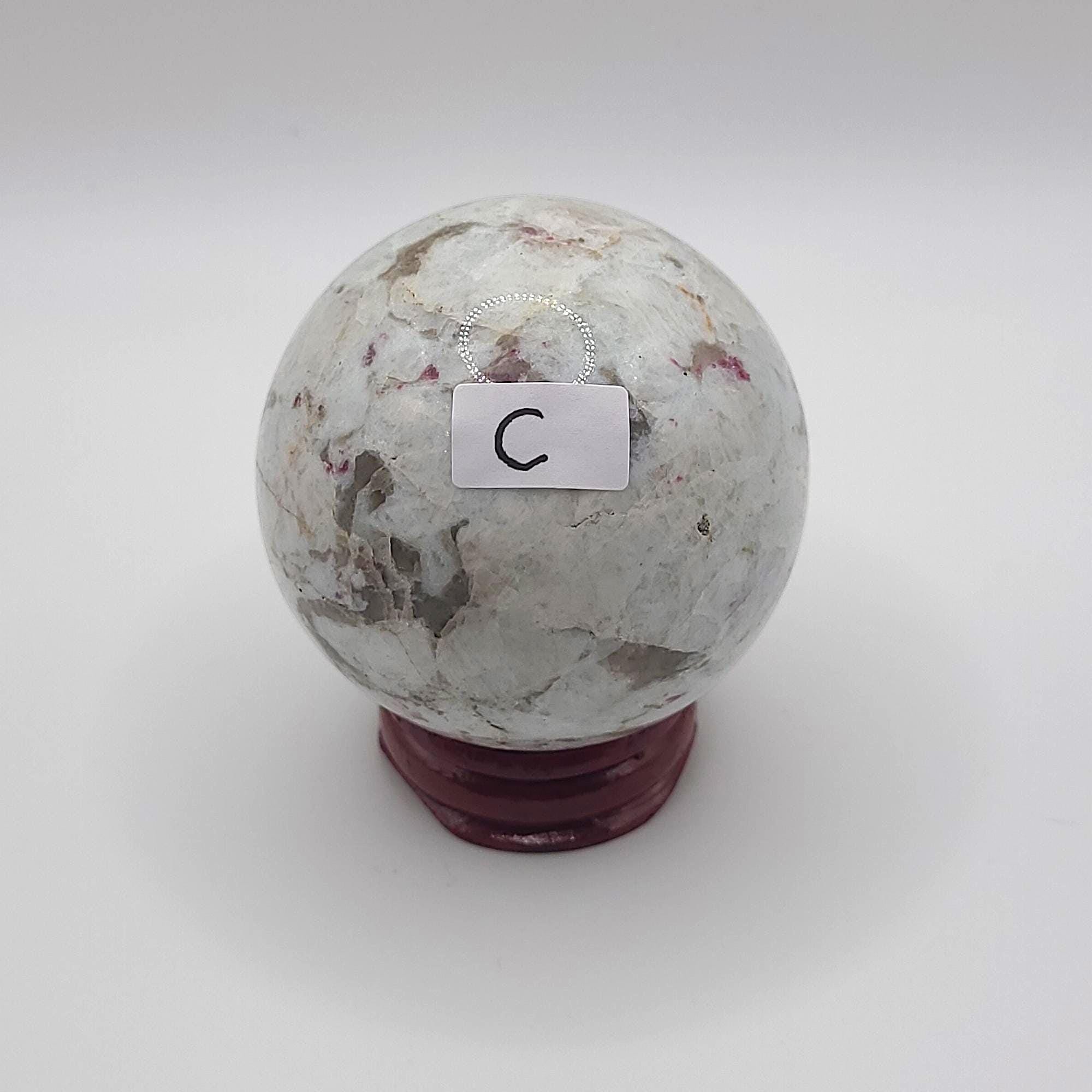 Pink Tourmaline Sphere • 55.1mm (stand incl.)