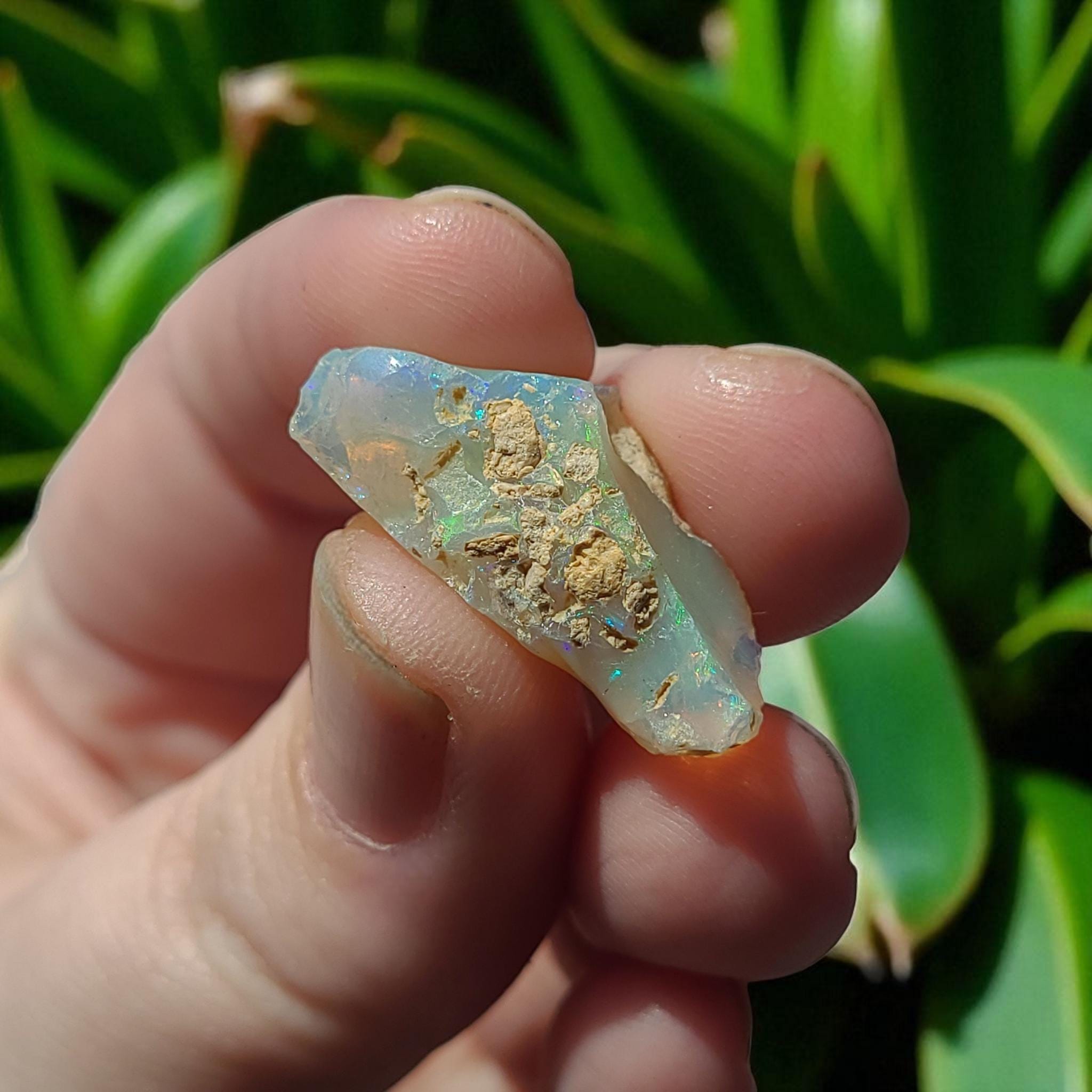 Raw Ethiopian Welo Opal Crystal #1: Untreated Fire Opal (3.16g) for Collection