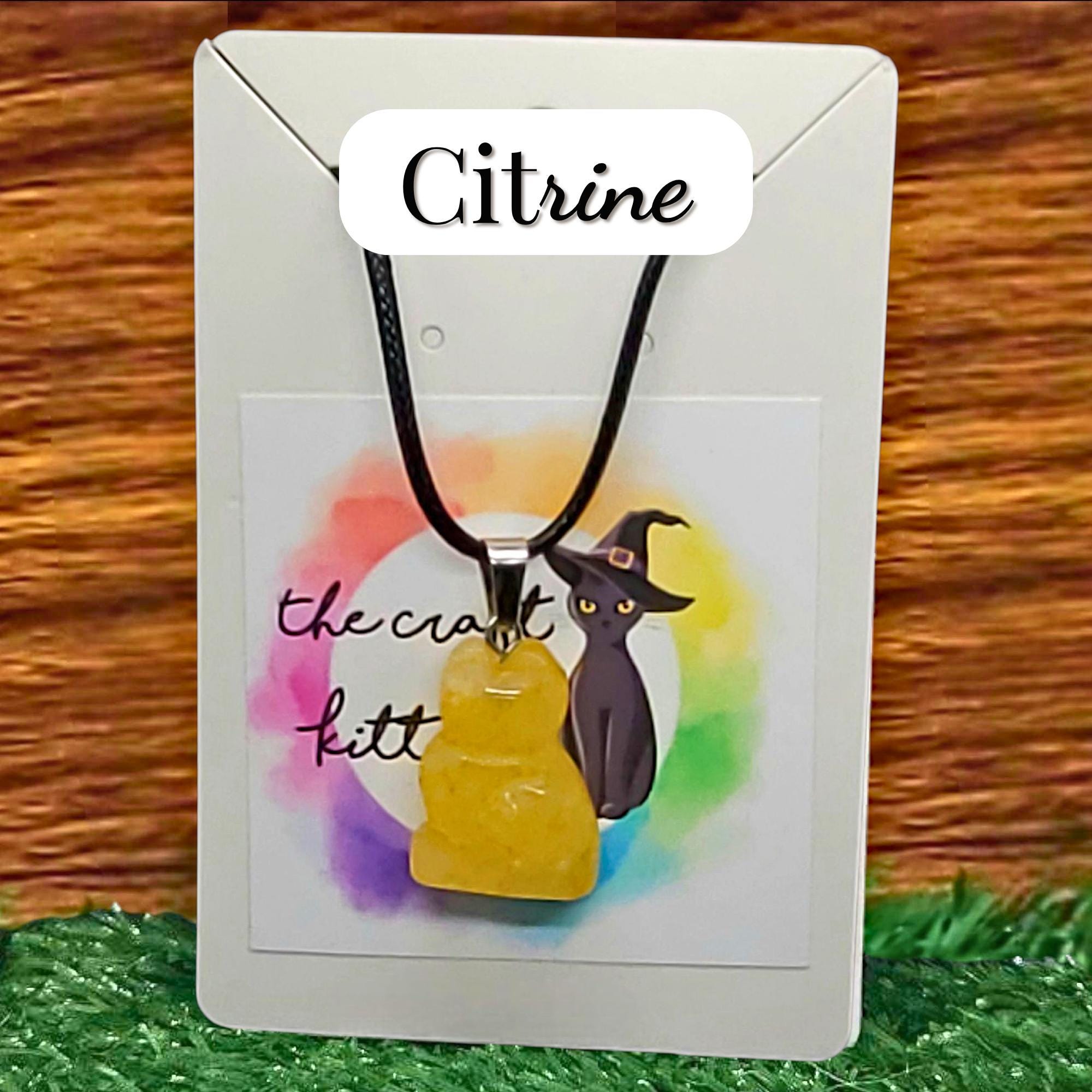 Collier chat en cristal : Cordon noir ajustable, charme de sorcière, cadeau pour amoureuse des chats