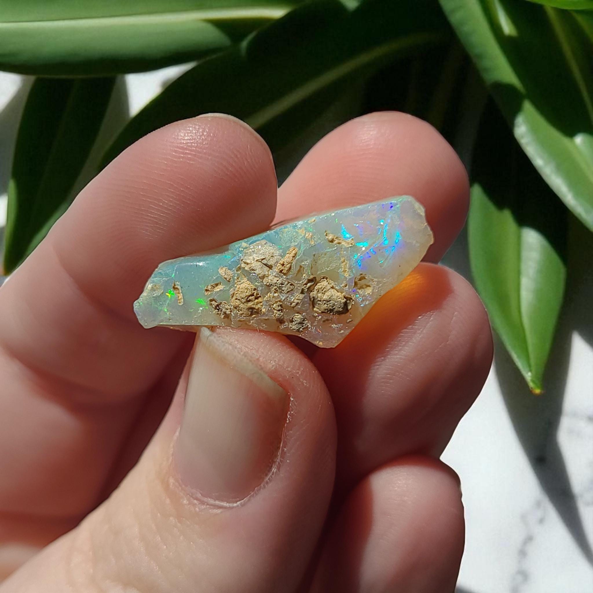 Raw Ethiopian Welo Opal Crystal #1: Untreated Fire Opal (3.16g) for Collection