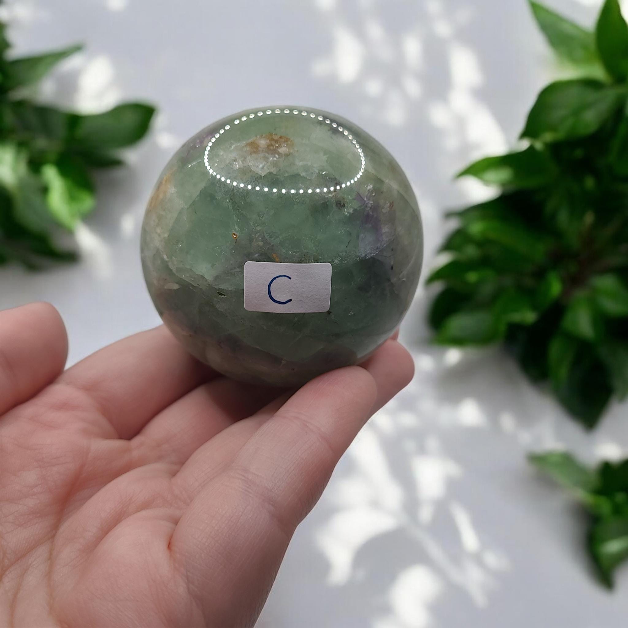 Rainbow Fluorite Sphere: 62.7mm