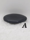Rainbow Obsidian Palm Stone: Polished Black Grounding Crystal