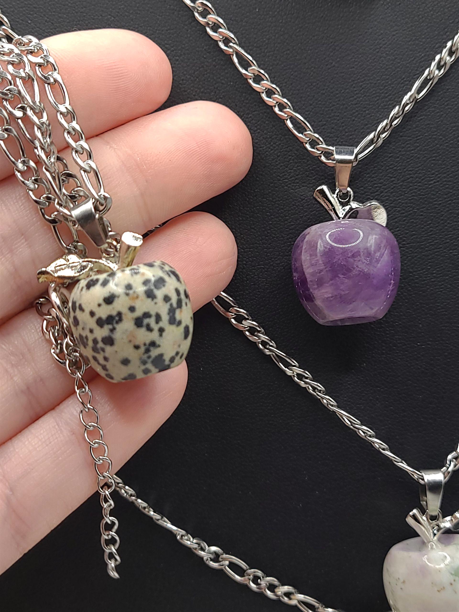 Crystal Apple Necklace