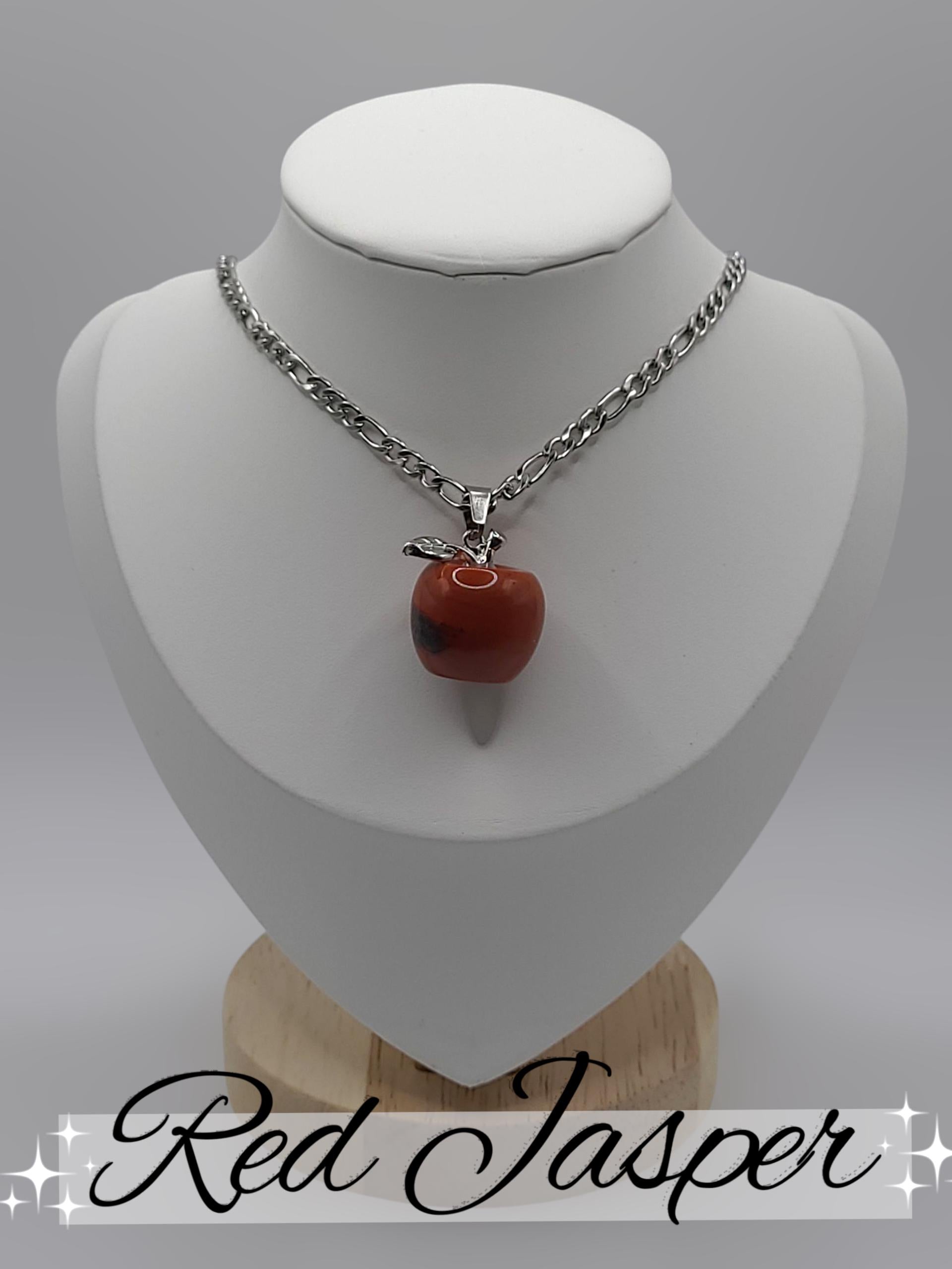 Crystal Apple Necklace