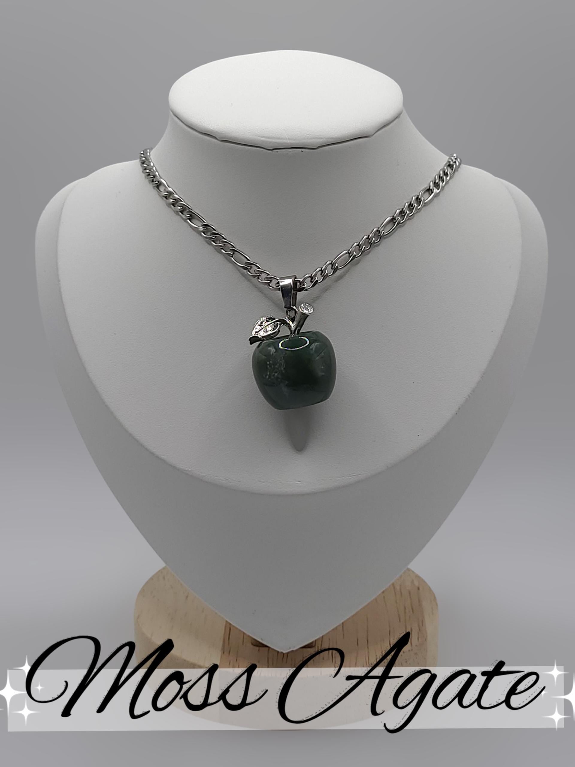 Crystal Apple Necklace