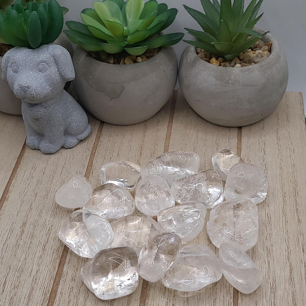 Clear Quartz Tumbled Stones | Energy Amplifying and Healing Crystal | Meditation Stone