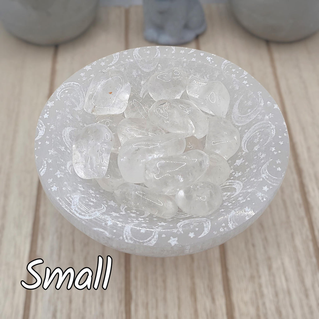 Clear Quartz Tumbled Stones | Energy Amplifying and Healing Crystal | Meditation Stone