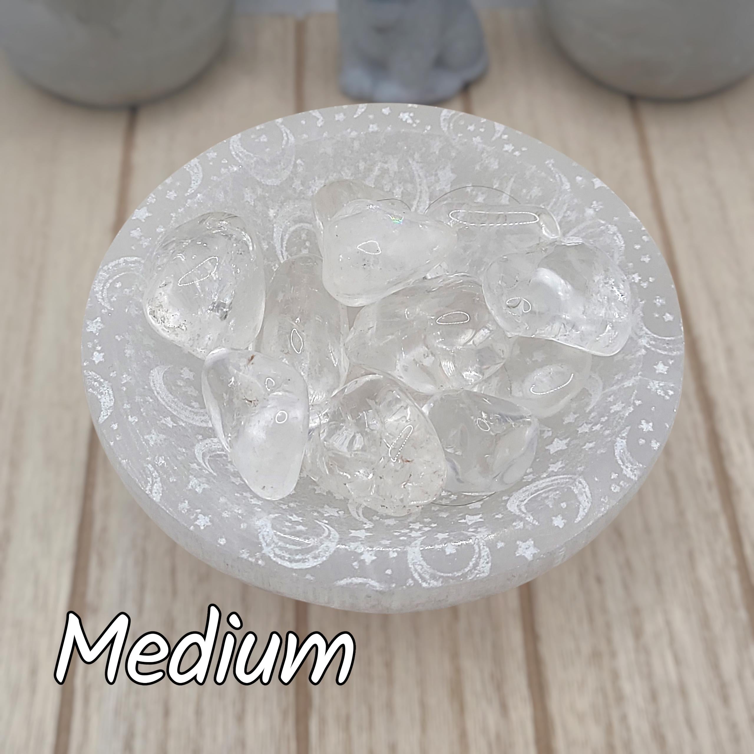 Clear Quartz Tumbled Stones | Energy Amplifying and Healing Crystal | Meditation Stone