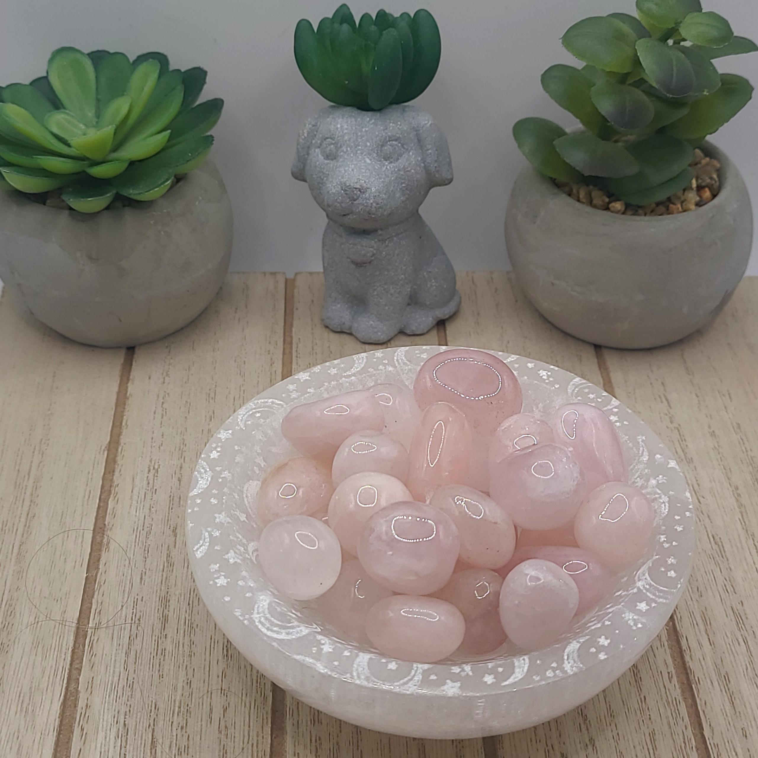 Rose Quartz Tumbled Stones | Love, Compassion, and Emotional Healing Crystal | Meditation Stone