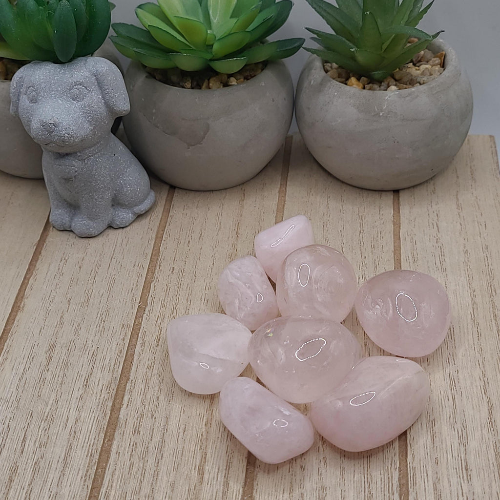 Rose Quartz Tumbled Stones | Love, Compassion, and Emotional Healing Crystal | Meditation Stone