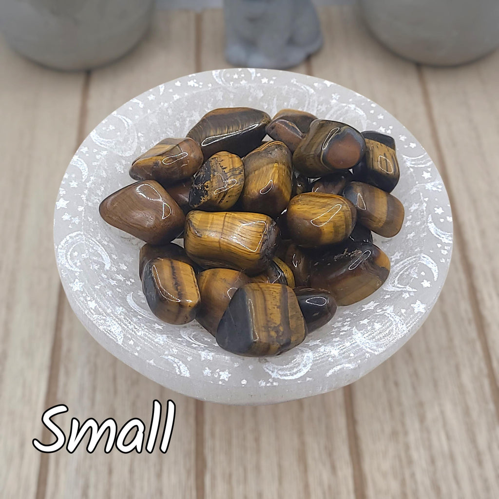 Tigers Eye Tumbled Stones | Confidence, Courage, and Protection Crystal | Meditation Stone