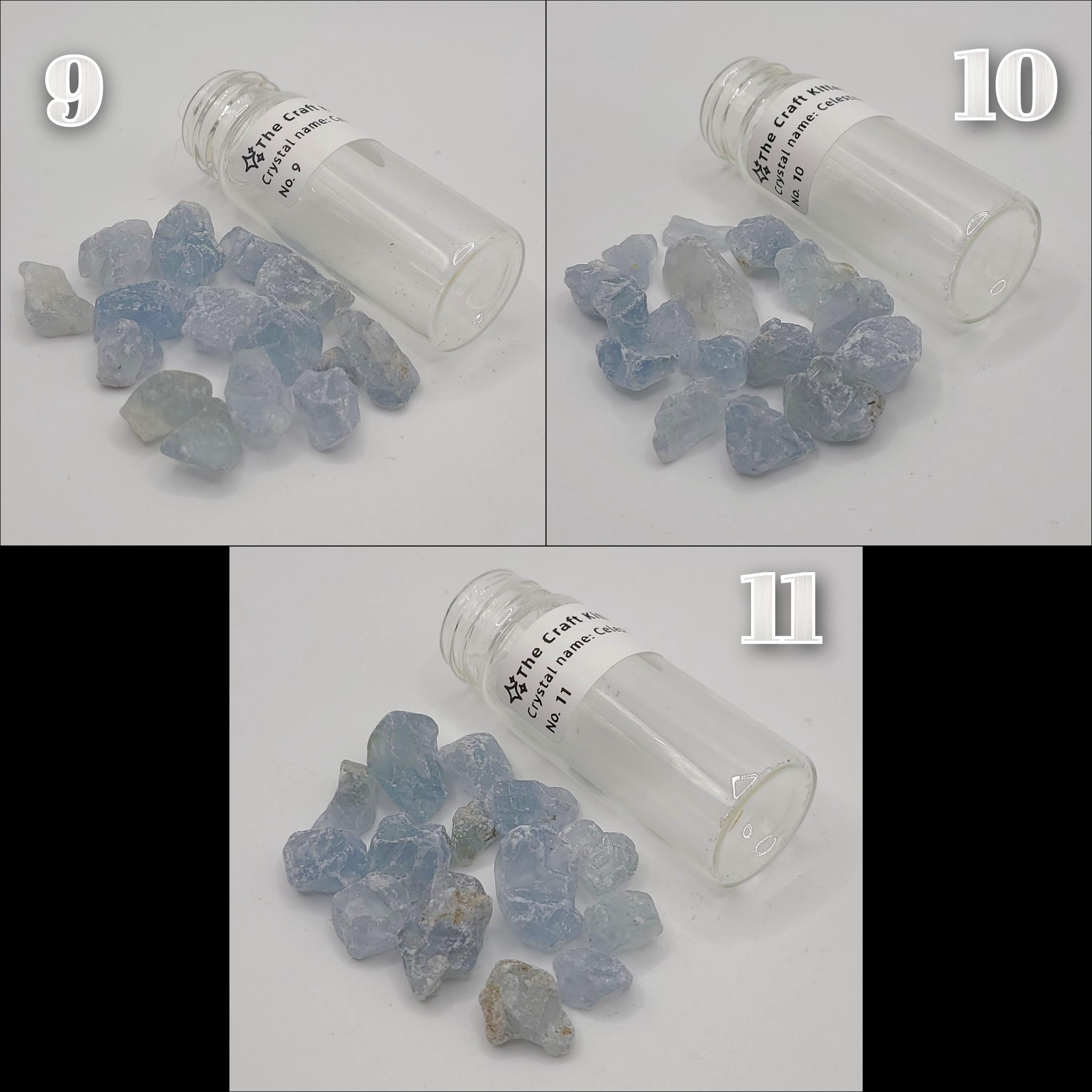 Raw Celestite Chips (in jar)