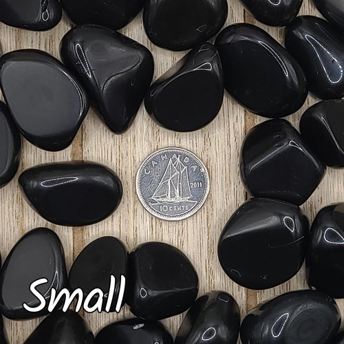 Black Obsidian Tumbled Stones