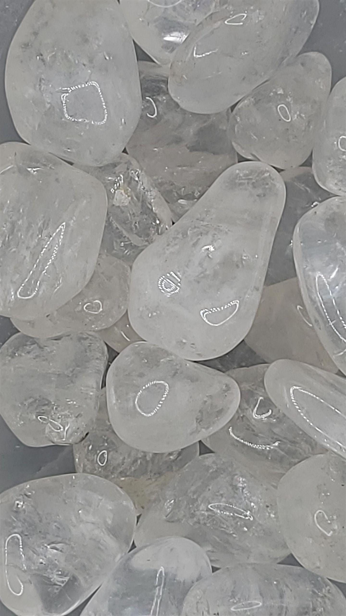 Clear Quartz Tumbled Stones | Energy Amplifying and Healing Crystal | Meditation Stone