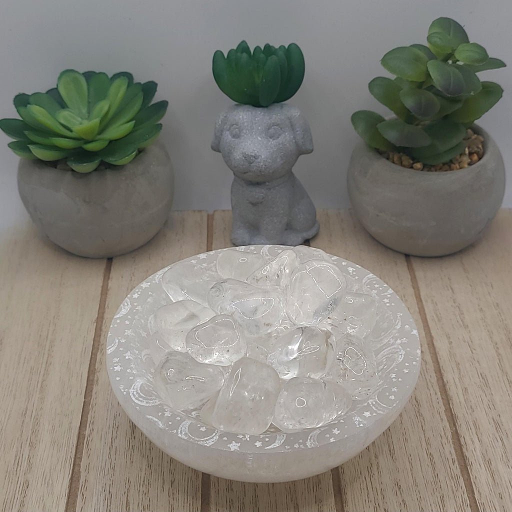 Clear Quartz Tumbled Stones | Energy Amplifying and Healing Crystal | Meditation Stone