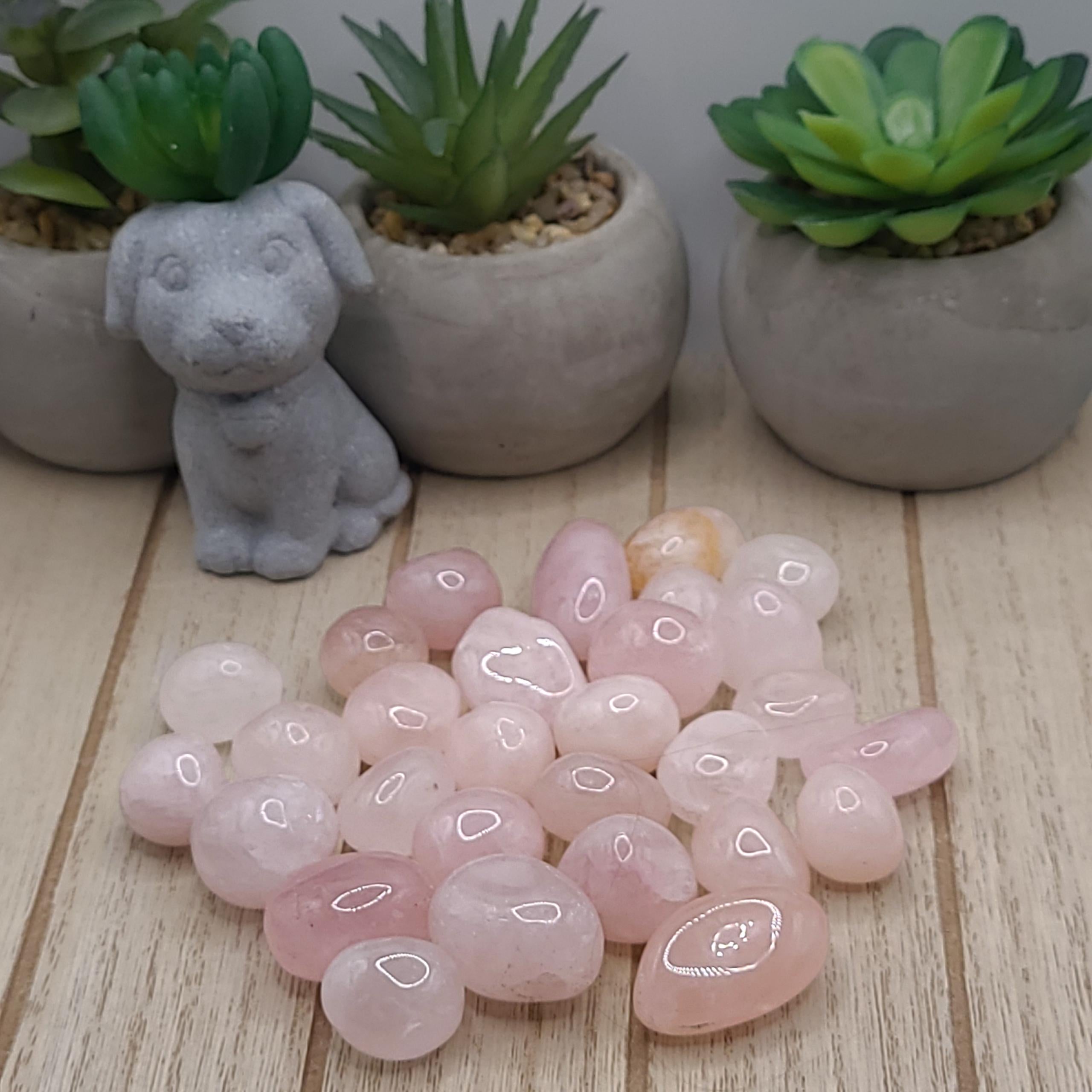 Rose Quartz Tumbled Stones | Love, Compassion, and Emotional Healing Crystal | Meditation Stone