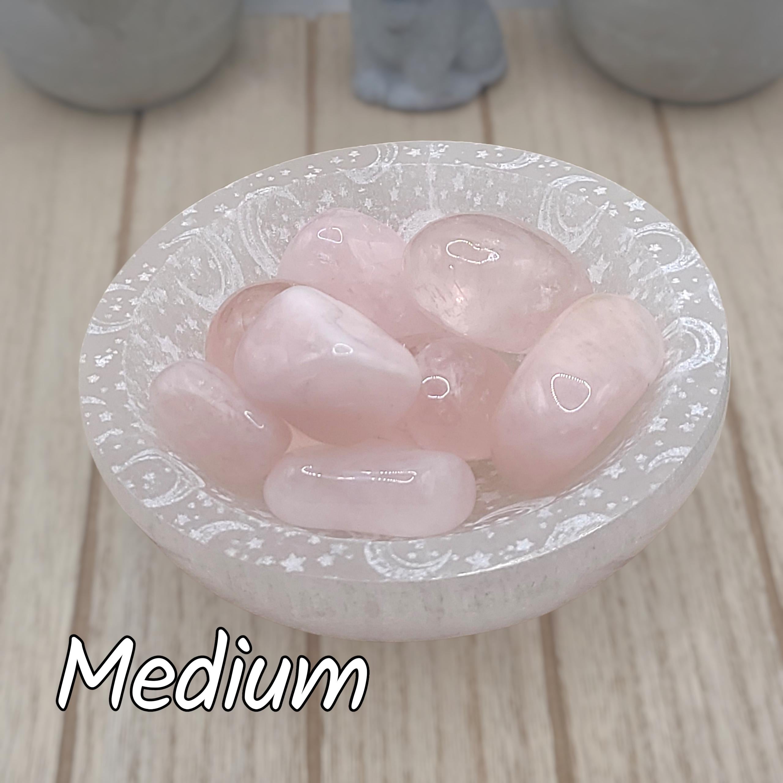 Rose Quartz Tumbled Stones | Love, Compassion, and Emotional Healing Crystal | Meditation Stone